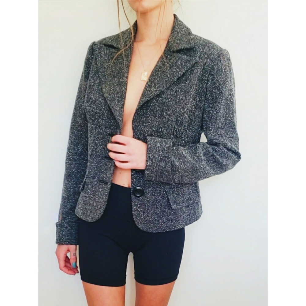 TWEED LAYERING BLAZER